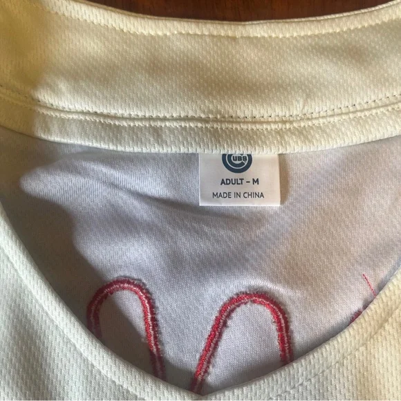 Chicago Cubs Big Al's Takeover adult White and Red Baseball Jersey - Picture 10 of 16